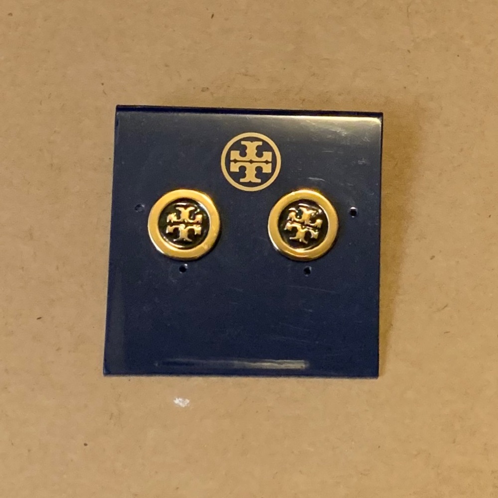 Tory Burch Enamel Stud Earrings